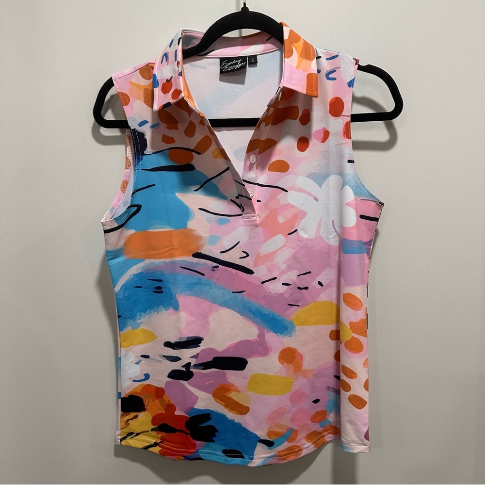 Vibrant Abstract Sleeveless Tank Top